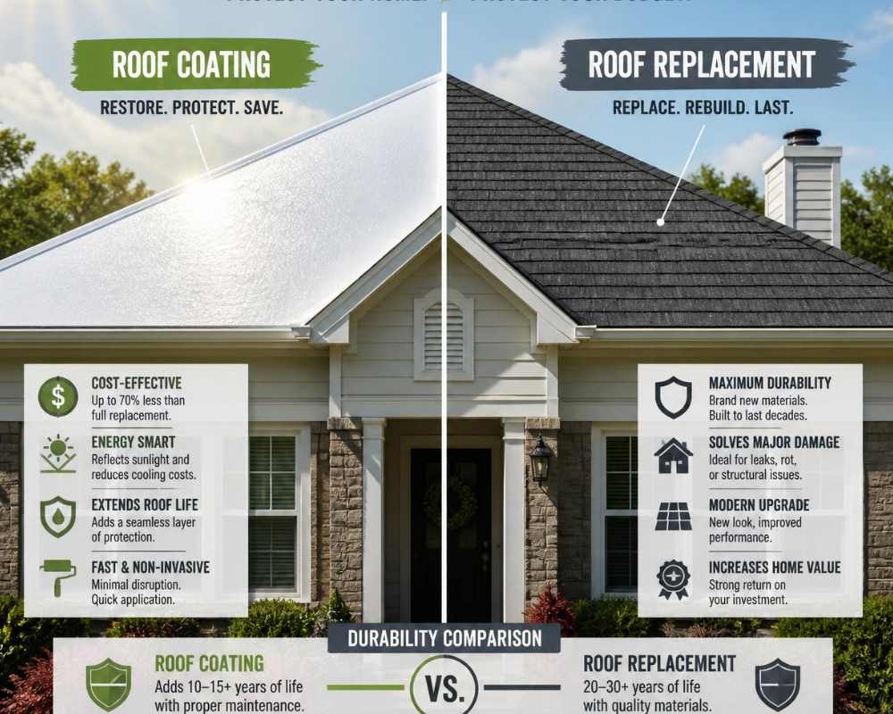 Torch Down roofing Coating vs Replacement SF | 2026 1 Torch Down Coating vs Replacement SF