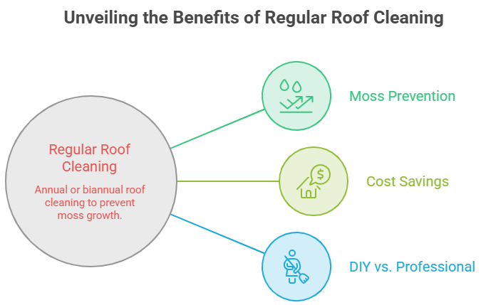 How to Stop Moss on Your SF Roof — San Francisco Roof Moss Removal 8 5. Regular Roof Cleaning (Annual or Biannual)